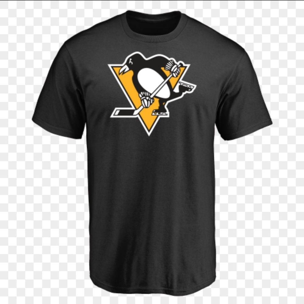 Charcoal Gray Pittsburgh Penguins T-shirt Sz L